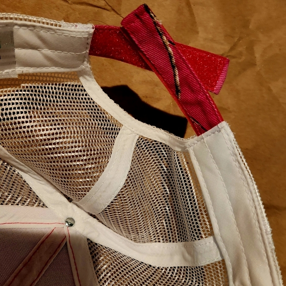 Santa Cruz Mountains Pink Camo cap, trucker style vented mesh back, velcro OS. - Picture 7 of 10